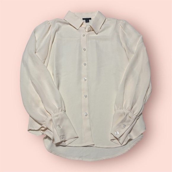 Ann Taylor Ivory Blouse - Picture 1 of 4